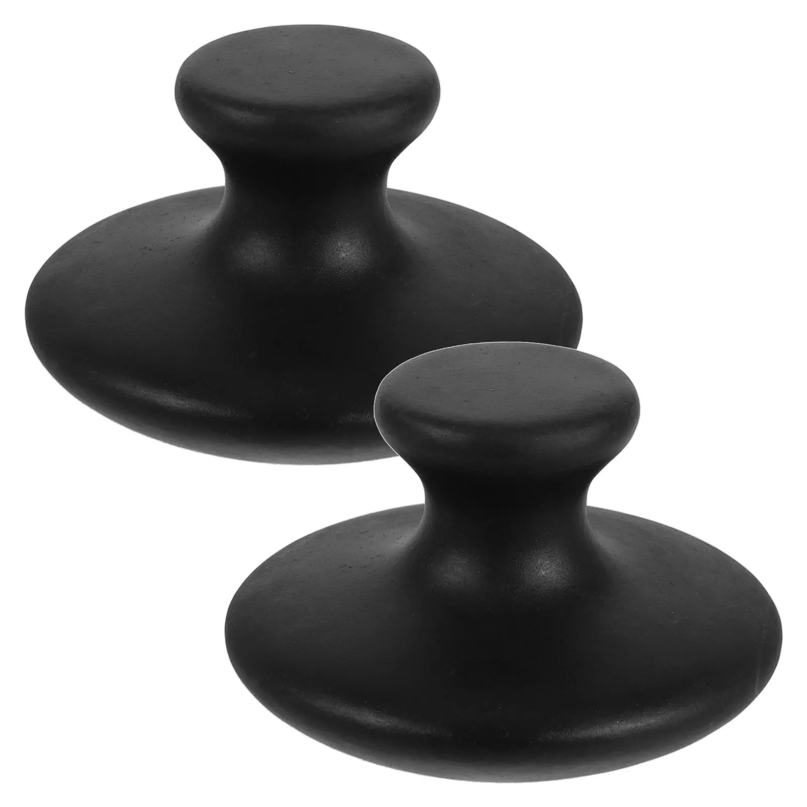 

2 Pcs Bianshi Massager Stone Needle Mushroom Facial Tool Stones Lymph for Therapy