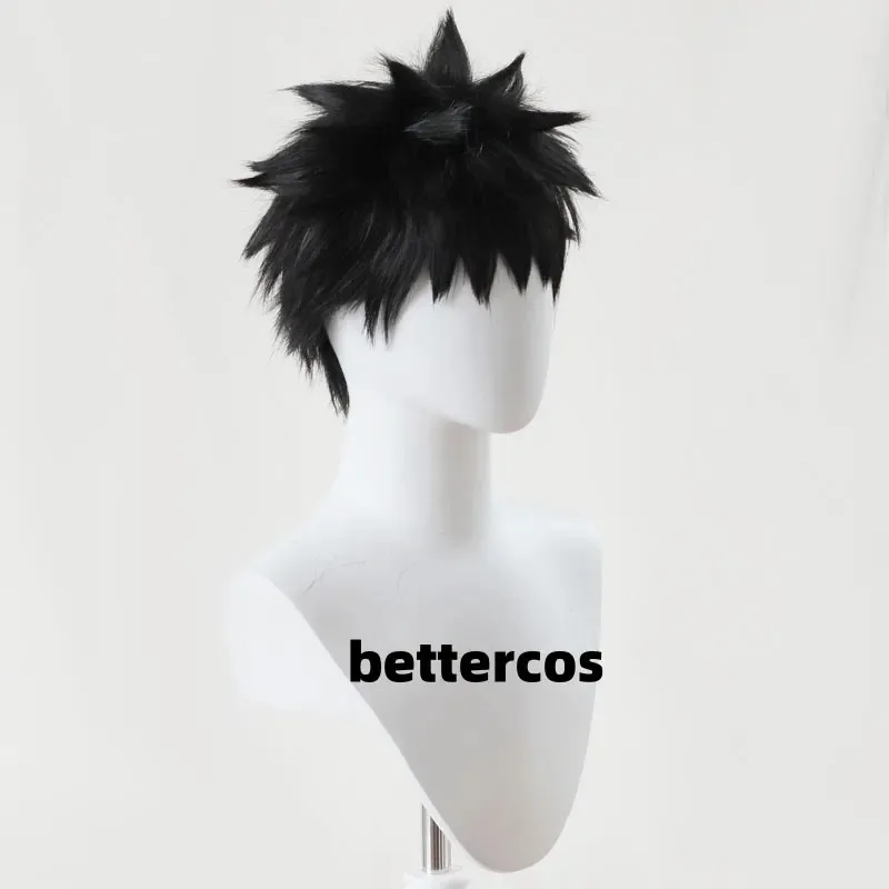 Candy 2025Uchiha Obito 30 cm Peruca Curta Preta Anime Cosplay Perucas Sintéticas Resistentes ao Calor