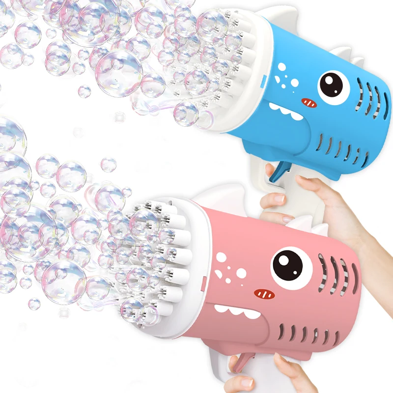 35 hole dinosaur bubble gun outdoor bubble blowing toy kindergarten gift without battery and without bubble water