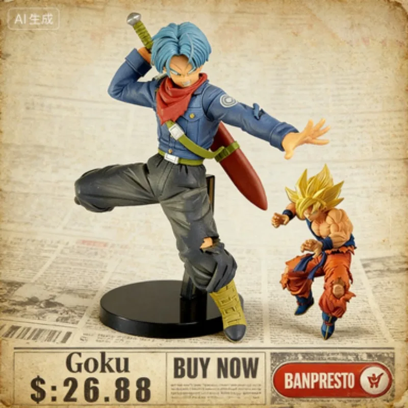 

Распродажа! Оригинальные фигурки Banpresto Dragon Ball Super Chousenshi Retsun II SSGSS Vegeta Trunks. Коллекционные игрушки.