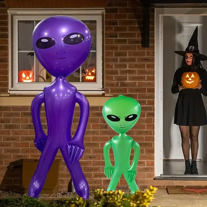 Inflatable Toys Simulating Aliens Creative PVC Summer Pool Water Party Supplies Novelty Halloween Party Cosplay Inflatable Toys