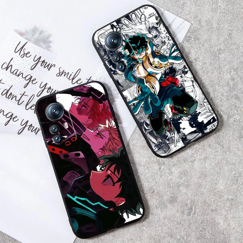 Academia Anime Hero D-Deku For Xiaomi Mi 14 13T 13 12T 12 11T 11i 11 10T 10 Pro Lite Ultra 5G Black Funda Phone Case