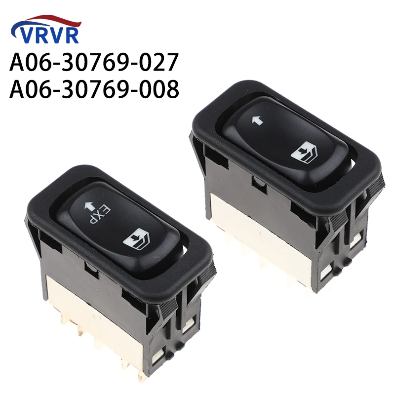 A06-30769-027 A06-30769-008 interruptor de ventanilla eléctrica de coche A0630769027 901-5205 577.46503 para Freightliner Columbia 2001-2011