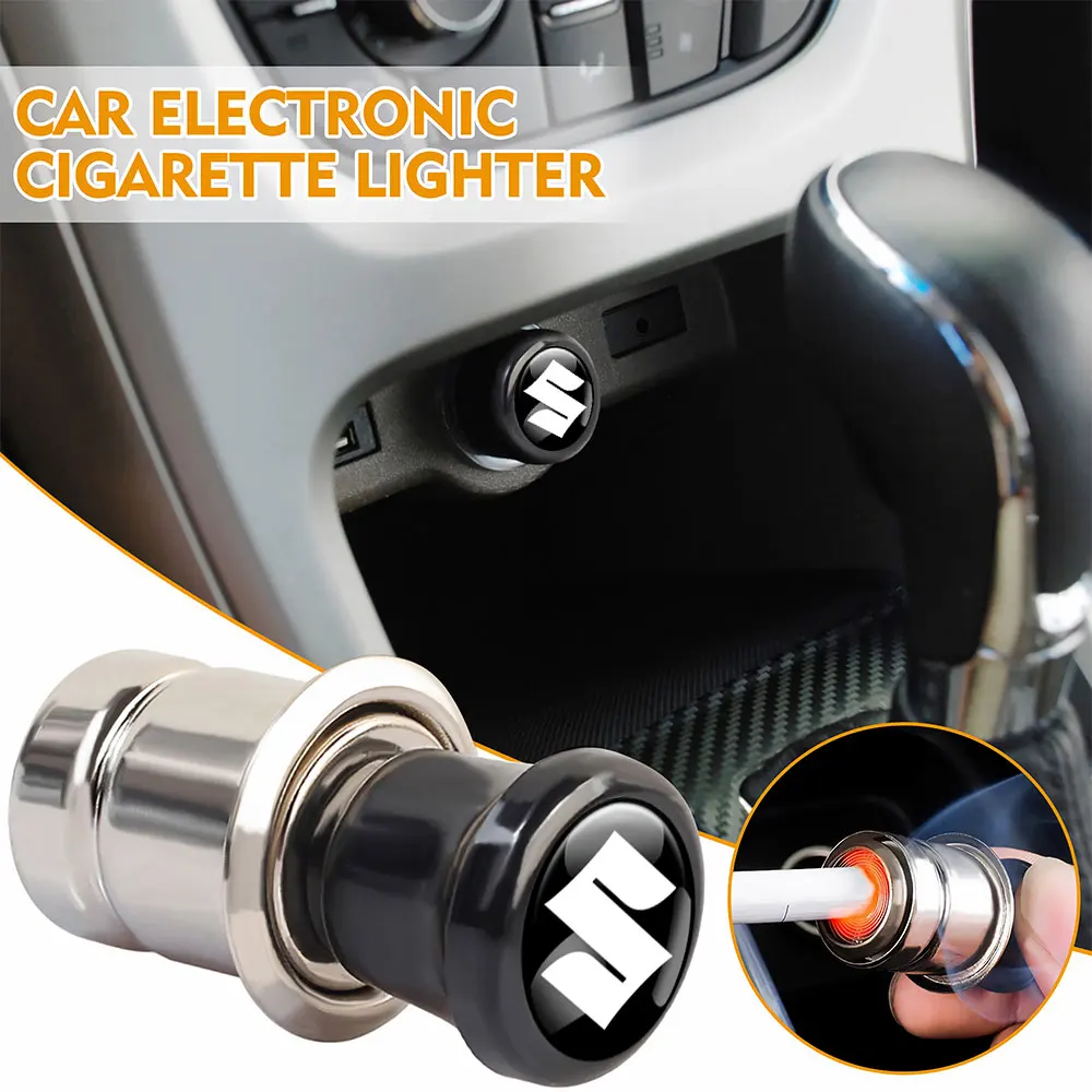 Auto Tragbare Zigarette Leichter Auto Abzeichen Zigarre Leichter Adapter Für Suzuki Jimny Ignis Samurai Baleno Grand Vitara Swift SX4