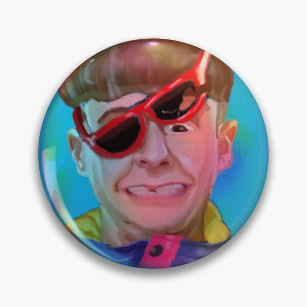 Oliver tree Pin Holographic Star Heart Pin Brooches Laminated Button Fashion Accessory