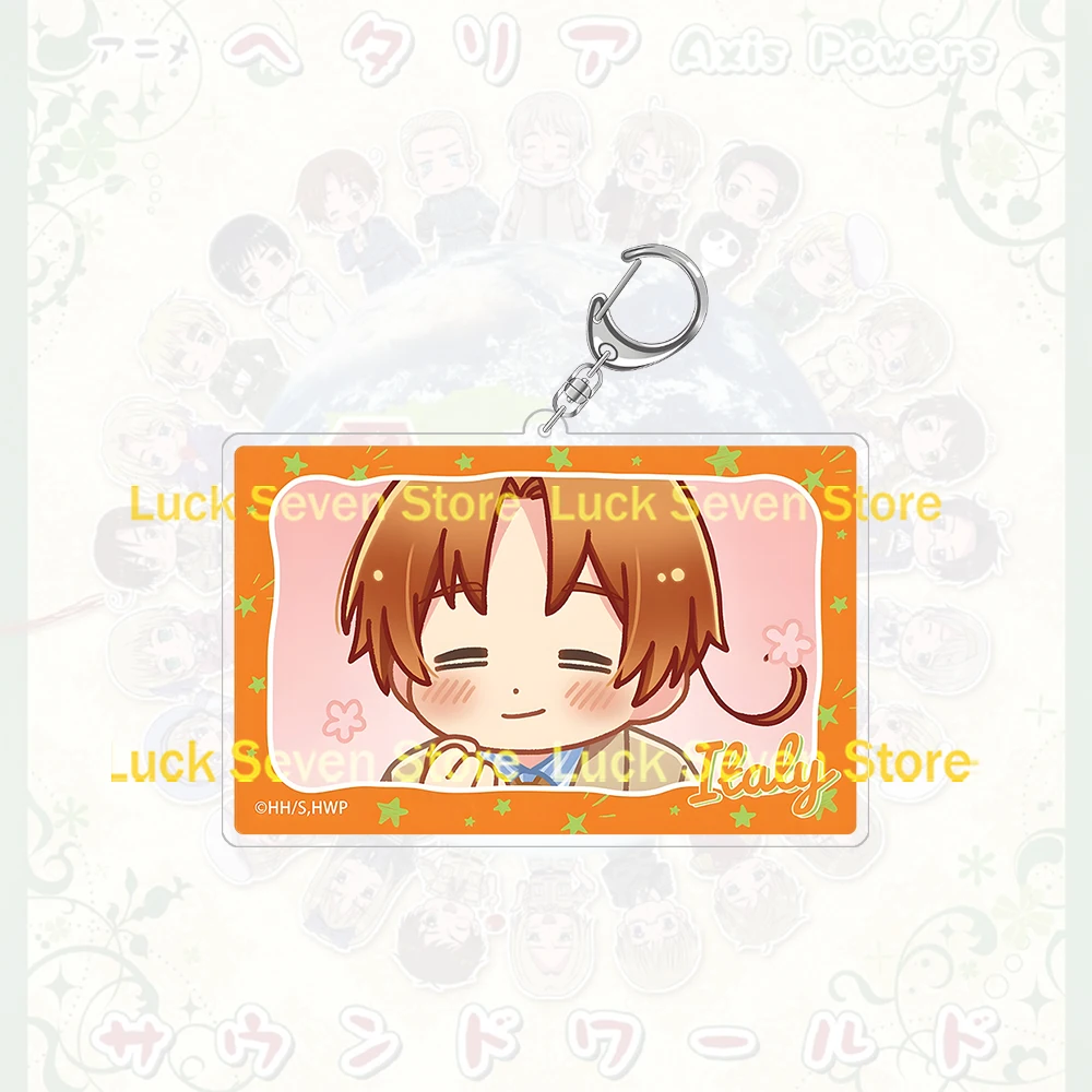 Hetalia World Stars Acrylic Keychain Japan Germany Italy America France Russia China Anime Character Pendant Collectible Gift