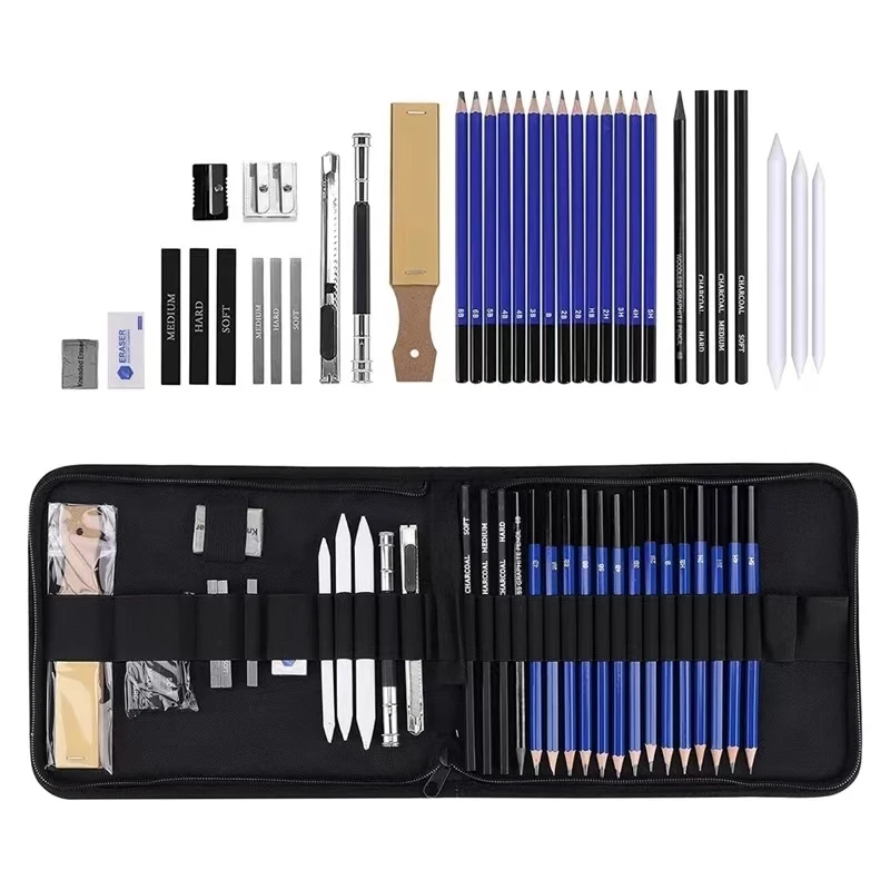 

Art Painting Set 35pcs Hot Sale Tools of Drawing Sketching Pencil Professional Art Pencil Set School Art Supply