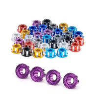 4Pcs Aluminium M4 Tire Lock Nut For 1/10 RC Car Wheel Nut HSP Traxxas TRX4 TRX6 Axial SCX10 D90 D110 Slash Rgt Accessories