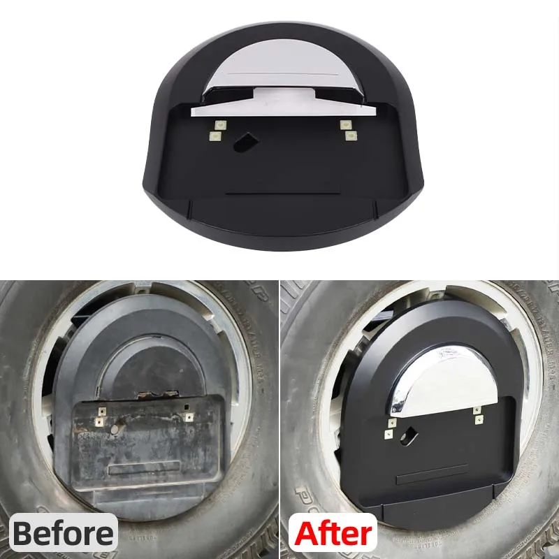 Für Hummer H2 2003-2009 ABS Carbon Faser Hinten Reifen Träger Kennzeichen Halterung Auto Zubehör OE: 25782333