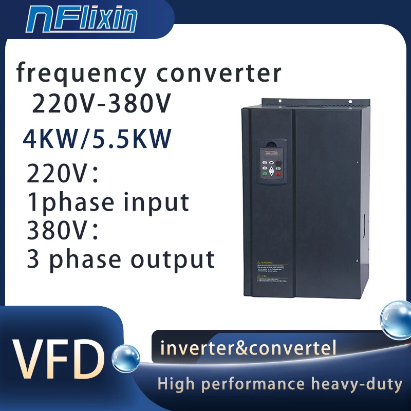 220V TO 380V Economical VFD Variable Frequency Drive Converter Inverter 2.2/4/5.5/7.5/11KW Motor Speed Controller