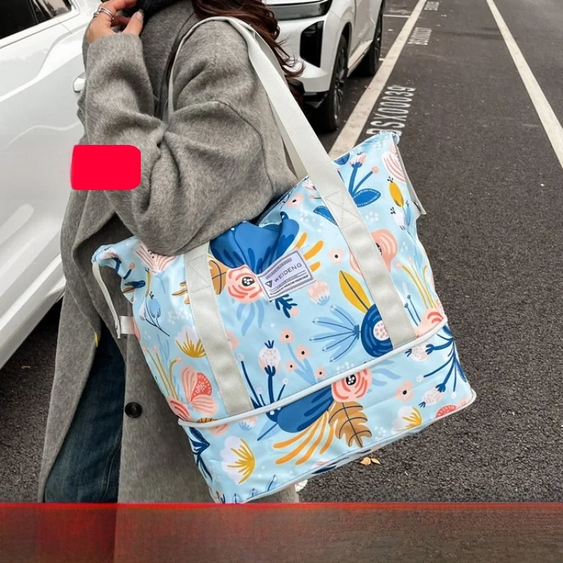 

New Portable Folding ort Trip Large Capaci Travel Bag Handheld Single oulder Bag for Busin Trips Student Lage Mat...