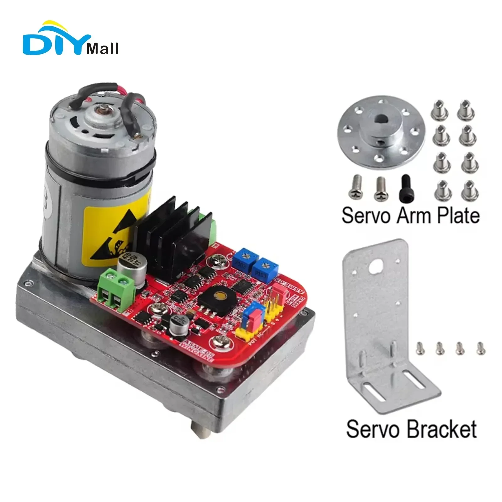 High Torque Servo 380kg.cm Super Alloy Model for Robot Arm Valve Control and Camera PTZ System