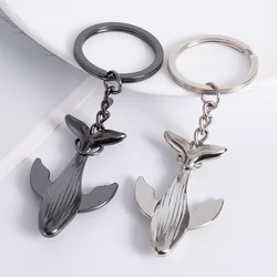 European and American New Trend Whale Car Keychain Couple Keychain Bag Pendant Small Gift Cute Keychain