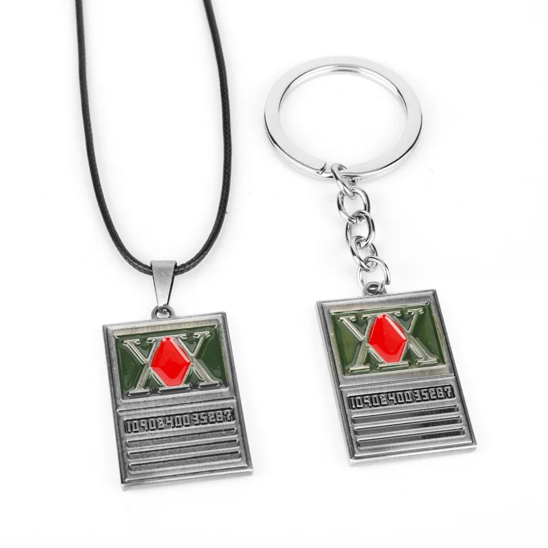 Jay Freedle Killua Zaoldyck Kurapika Leorio Hisoka Popular Anime Two-dimensional Peripheral Union Logo Cool Necklace Keychain