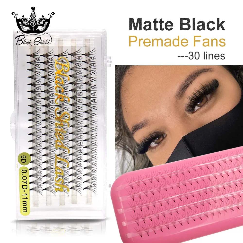 1200 Fans 3D-20D Premade Russian Volume Fans Sharp Thin Pointy Stem Premade Lashes Extension Faux Mink Lashes Wholesale
