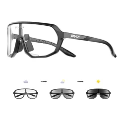 SCVCN Photochromic Cycling Glasses Men Women Clear Sports Sunglasses UV400 Protection for Cycling Running Baseball mtb