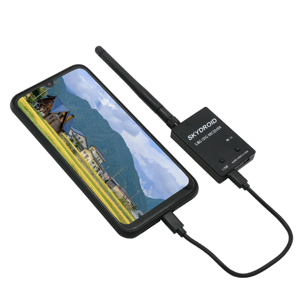 FUAV UVC Dual / Single Antenna Control OTG 5.8G 150CH Full Channel FPV Receiver W/Audio