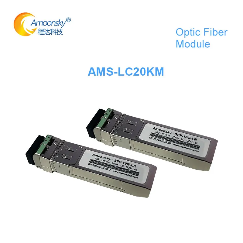 

Amoonsky 10G LC SFP Fiber Module Single Multi Module Single Dual Fiber 10Gb/s Optical Transceiver Compatible Novastar Processor