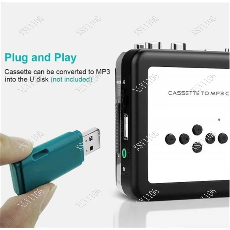 MP3 Format Cassette Player USB Tape Converter with Automatic Rewinding Direct to U Disk Audio Conversion Machine