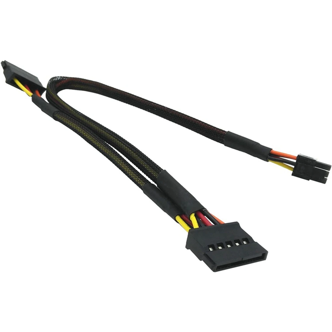 (A32M) Small 6P to Splitter 15P SATA Power Cable Cord for DELL Vostro 3650 3653 3655 Desktop Computer HDD SSD Power Cable