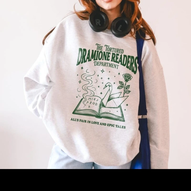 

Толстовка Dramione Book Club Толстовка Dramione Merch с ручным управлением для влюбленных Толстовка Подарки Tortured Readers Dep Толстовка