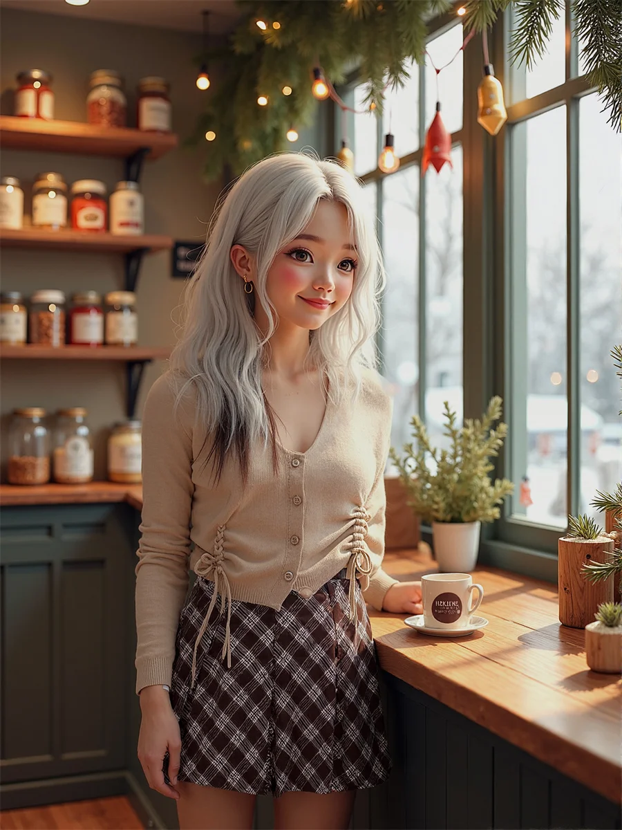 Gonne stile preppy impero scozzese per donna Abiti da donna da ufficio Primavera pizzo lungo banchetto romantico femminile delicato occhiello cavo