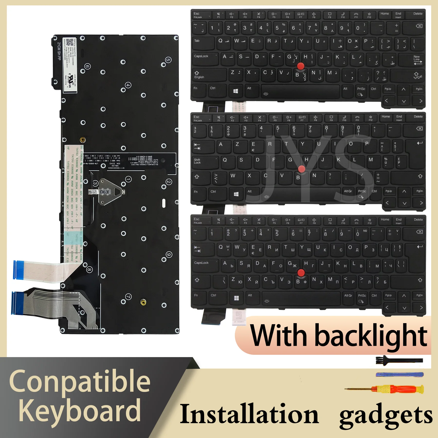 For Lenovo ThinkPad X13 Gen3 Gen4/L13 Gen3 Gen4/L13 Yoga Gen3 Backlit Keyboard IS IT KR LA NO NORD PT RU SE SI TH TR UK UKR US