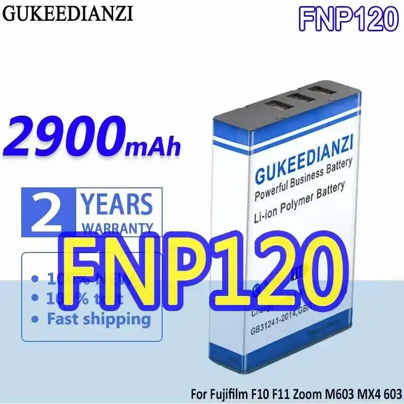 

FNP120 M603 Digital Camera Battery Lightweight For Fujifilm Finepix F10 F11 Zoom MX4 603 2900Mah