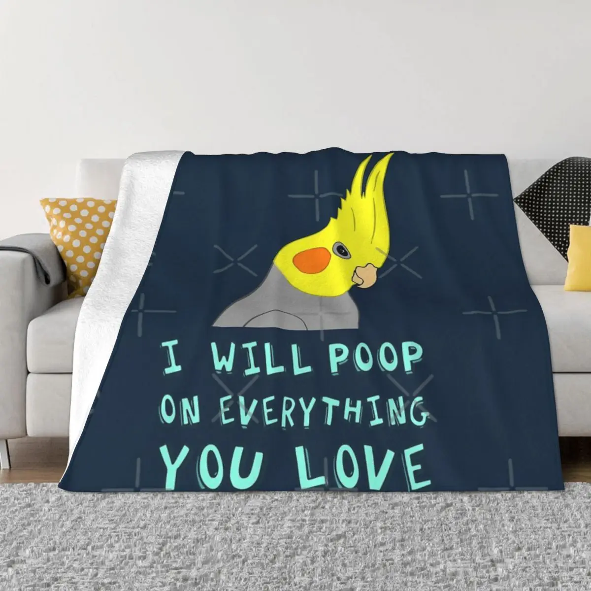 

I Will Poop On Everything You Love Quilt Bedroom Blankets & Throws Winter Warm Blanket Throw Blanket