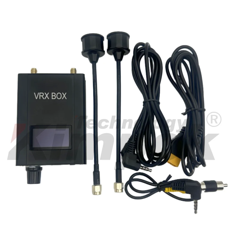 Receptor de vídeo FPV 7.2G VRX BOX con 64 canales y banda de frecuencia de 6,1-7,2 GHz para transmisión estable de drones
