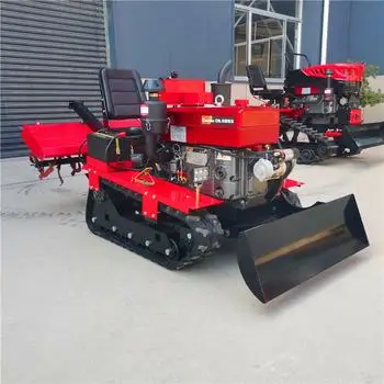 Remote Control Multifunctional Chinese Mini Farm Tracked Cultivator, Small Tractor with Track for Sale25HP