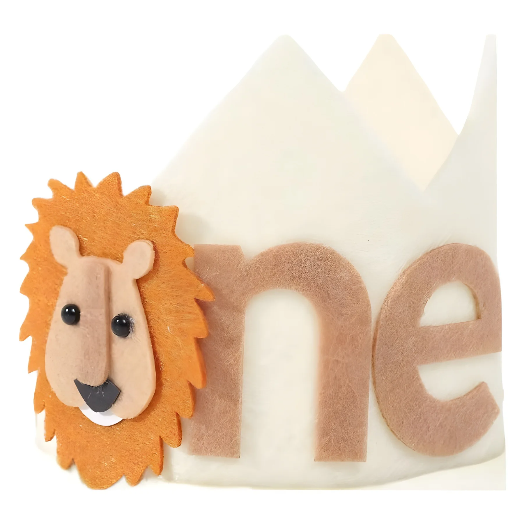 1-year-old Lion Crown Woodland Theme Happy Birthday Party Decoration Kids Boy Baby Shower Supplies