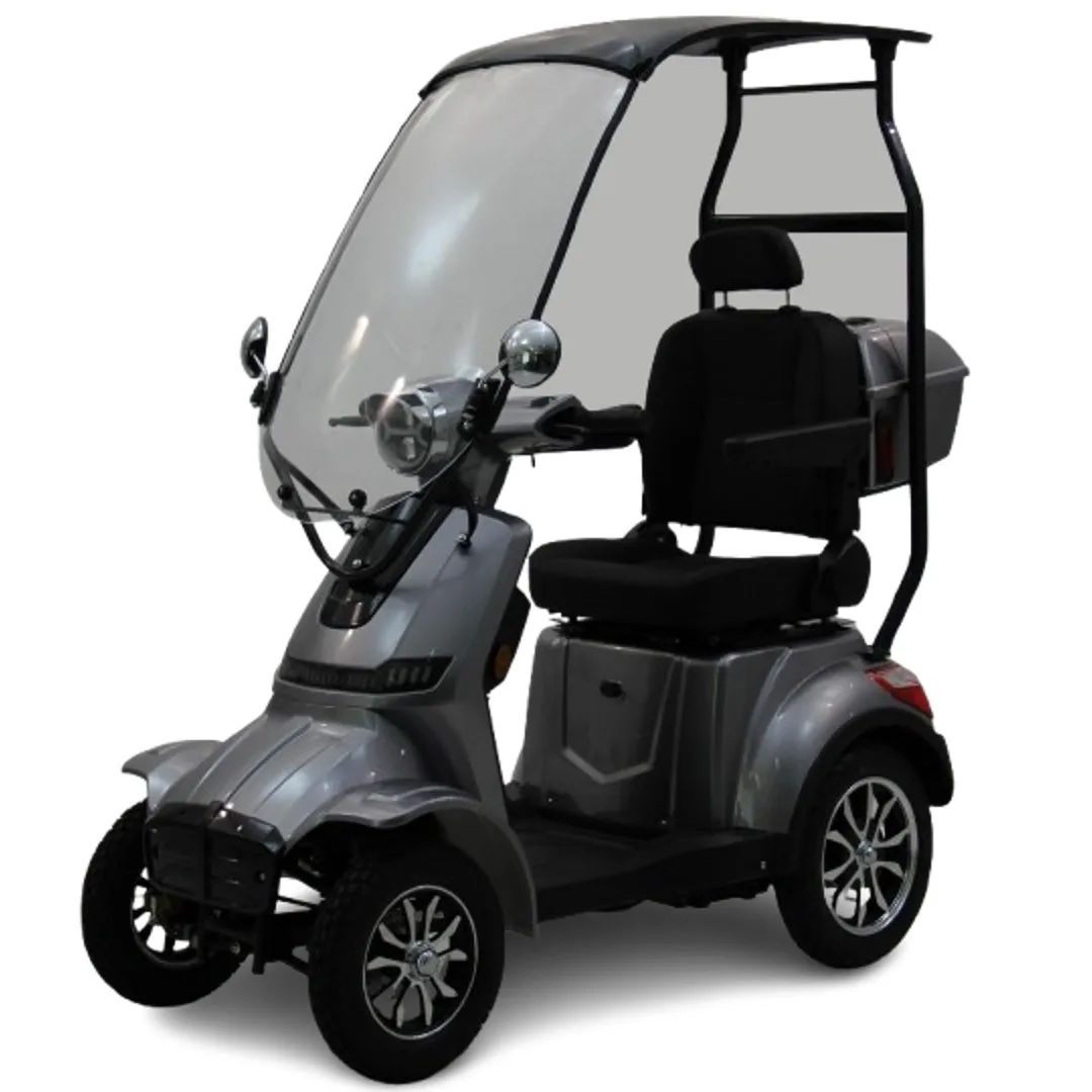 Modification Outdoor Hot-selling 4-Wheel Handicapped  Scooter Courtesy Car with Canopy Roof