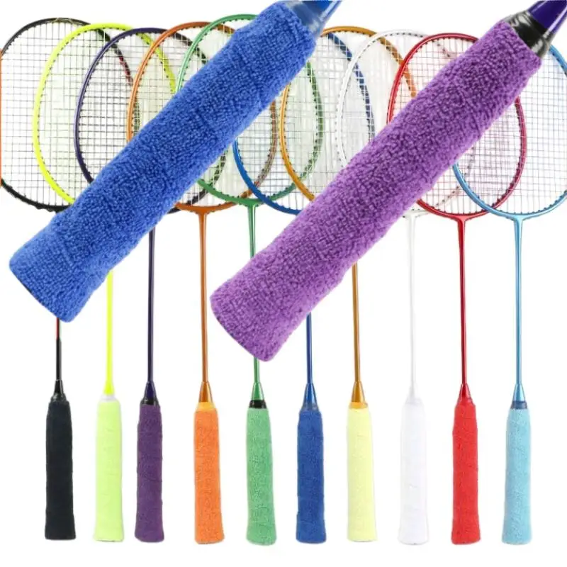 1Pcs Anti slip Sweat absorbing Tape Thickened Badminton Racket Towel Grips for Tennis Racket Fishing Rod Sports Racket Replaceme