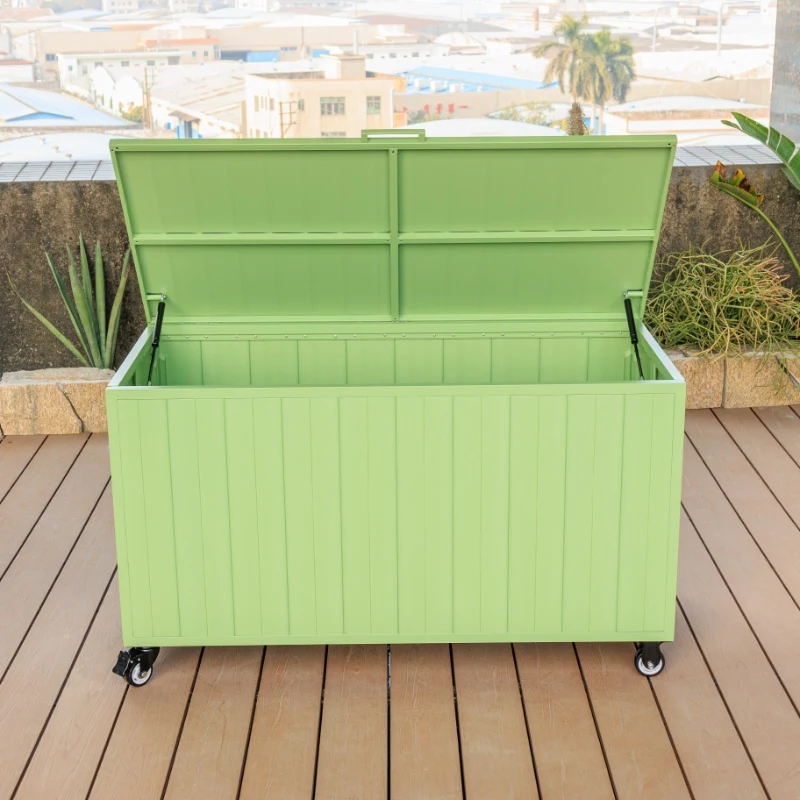 Outdoor Storage Box Multifunctional Plastic Garden Storage Box Summer Deck Box Waterproof view 2