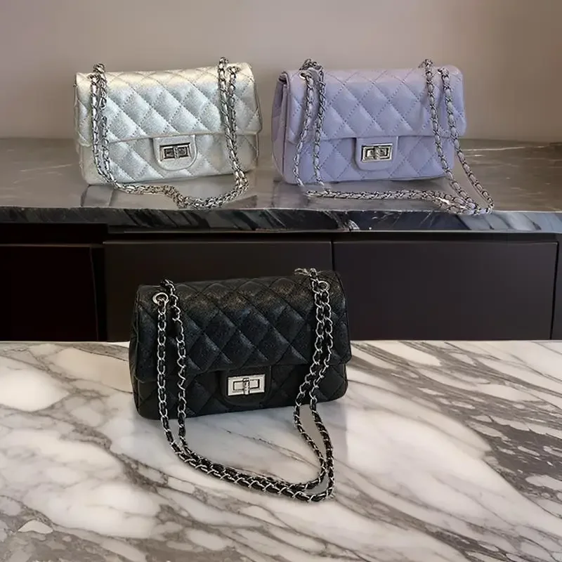 

Designer Messenger Crossbody Bag Minimalist Paris Fashion Luxury Letter Logo Leather Casual Purse