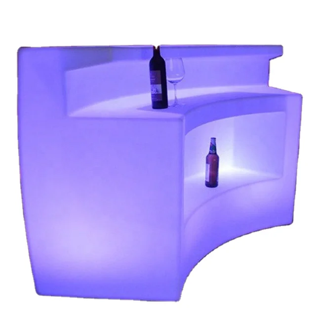 

Nightclub Party Illuminated Plastic Bar Table LED Furniture Event Led Bar Counter