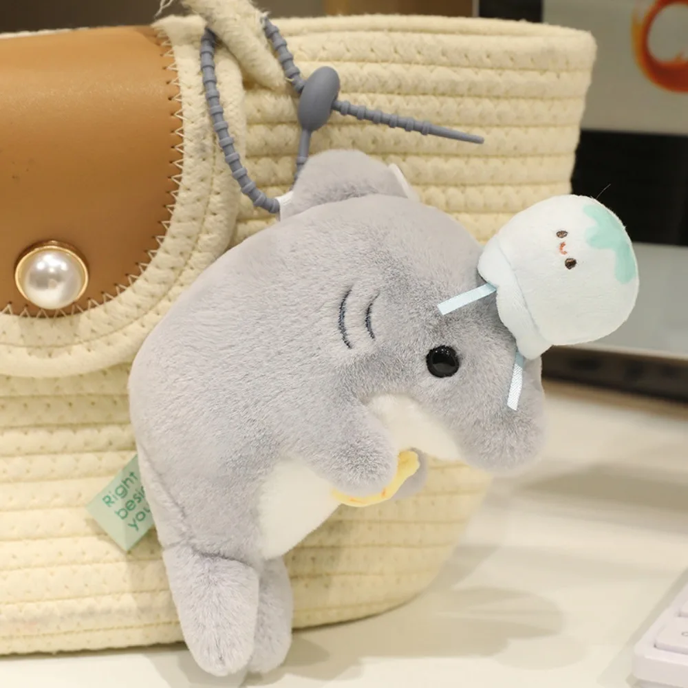 Jongens Meisjes Zeedier Otter Seal Knuffeldier Mariene Organismen Haai Vogelbekdier 15CM Draaibare Gevulde Otter Rugzak Hanger