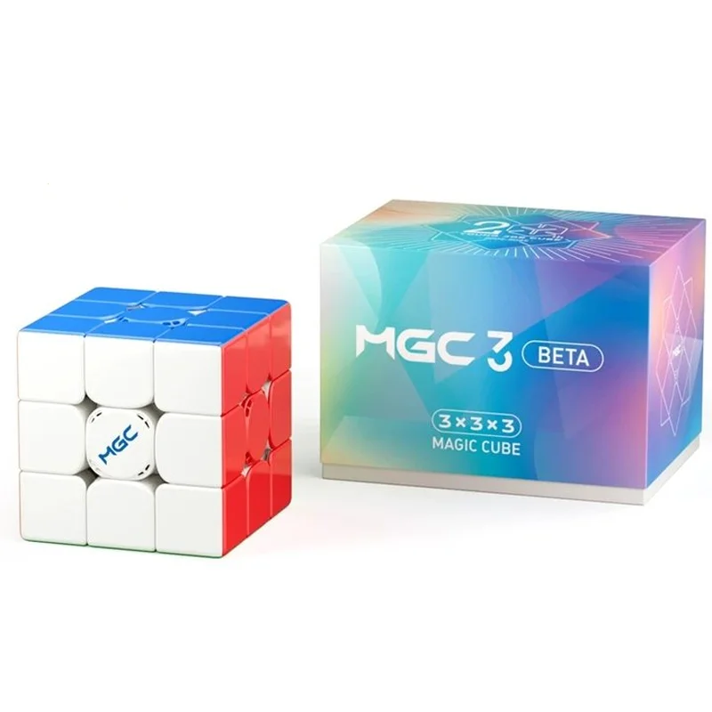 

YJ MGC 3 Beta Magnetic Magic Speed Cube 3x3 Maglev Ball Core UV Stickerless Professional Fidget Toys Children Gift