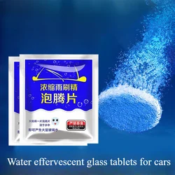 Automotive glass water winter anti-freeze effervescent tablet oil film removal automotive solid wiper concentrated liquid wiper