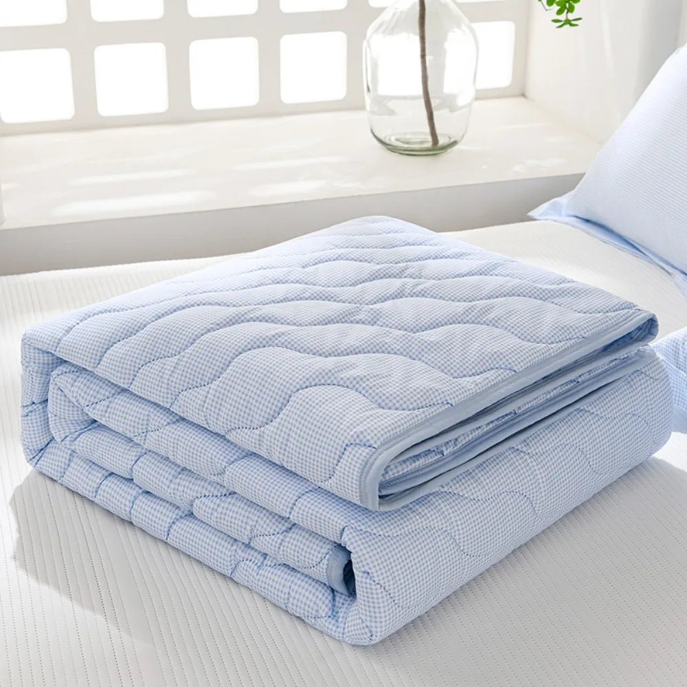 1PC Summer Quilt Soft Breathable Air Conditioning Blanket, Floral/Stripe/Check Print Quilted Bedspread, 12 Styles Available