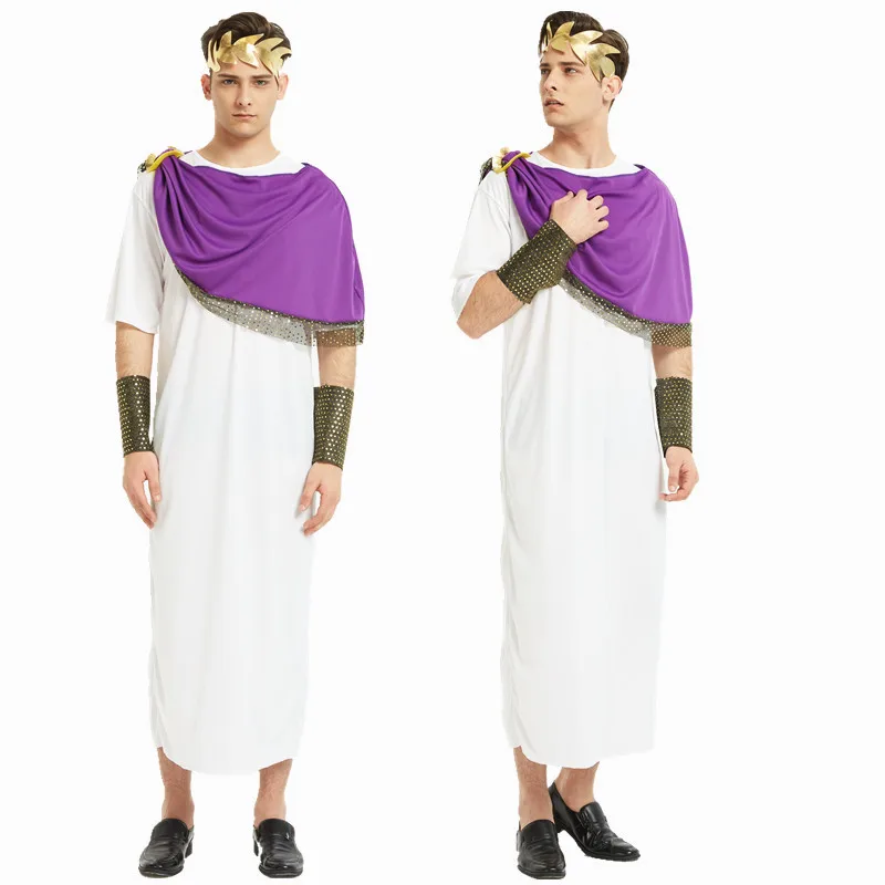 

Halloween Egyptian Greek Gladiator Men's Italian Ancient Roman Spartan Warrior Costume Theater Stage Performance Costume Set