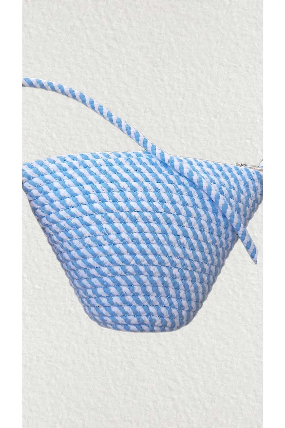 Frauen Handgemachte Perle Mavi Weiß Design Schulter Tasche