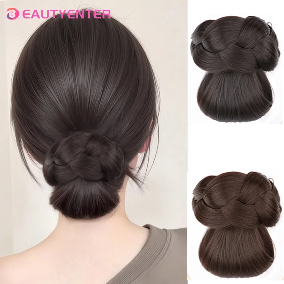 

Synthetic Clamp Low pill head wig grab clamp twist disc hair bag atmosphere bud head simulated hair back of the head hairpin wig