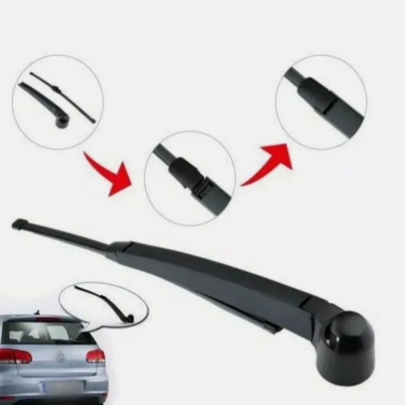 

1set Rear Windscreen Wiper Arms Wiper Blades Plastic 13 Inch For Volkswagen Golf Mk5 Hatchback 10/2003-6/2009 Car Accessories