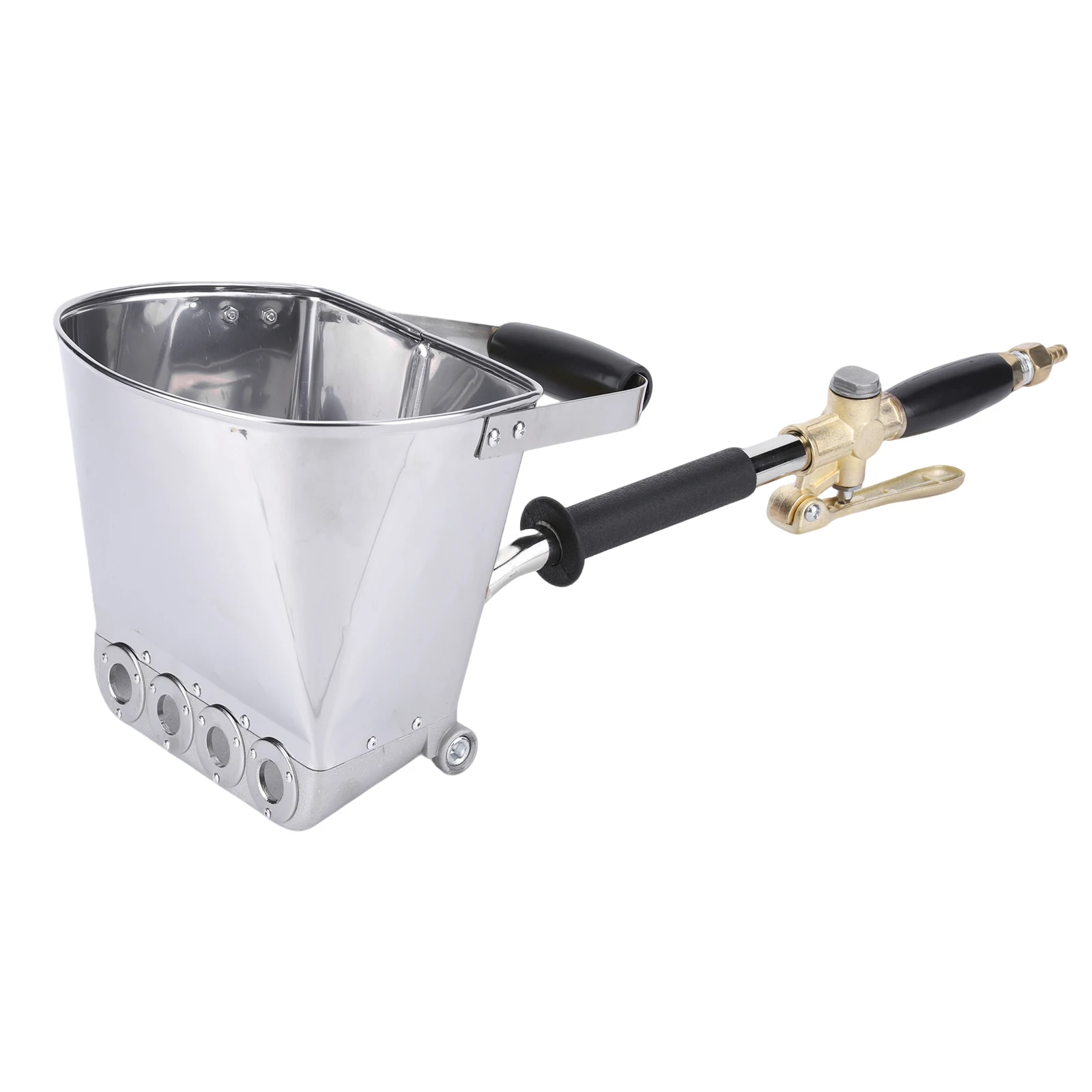 Pistola pulverizadora de argamassa de 4 jatos, pulverizador de gesso de estuco de concreto, pistola de pulverização de cimento de parede para pintura de parede