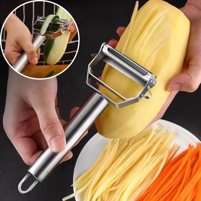 Useful Stainless Steel Vegetable Peeler Potato Cucumber Carrot Peeling Knife Grater Cutter Fish Scale Scraper Kitchen Gadget