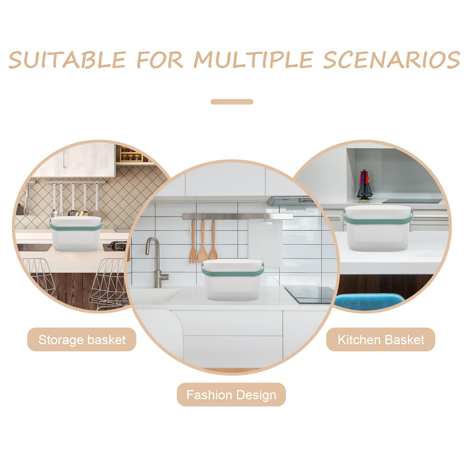 

Storage Basket Shelves ganizer PP Bathroom Tote Hollowed out Container Plastic Shower H held Practical Multi purpose