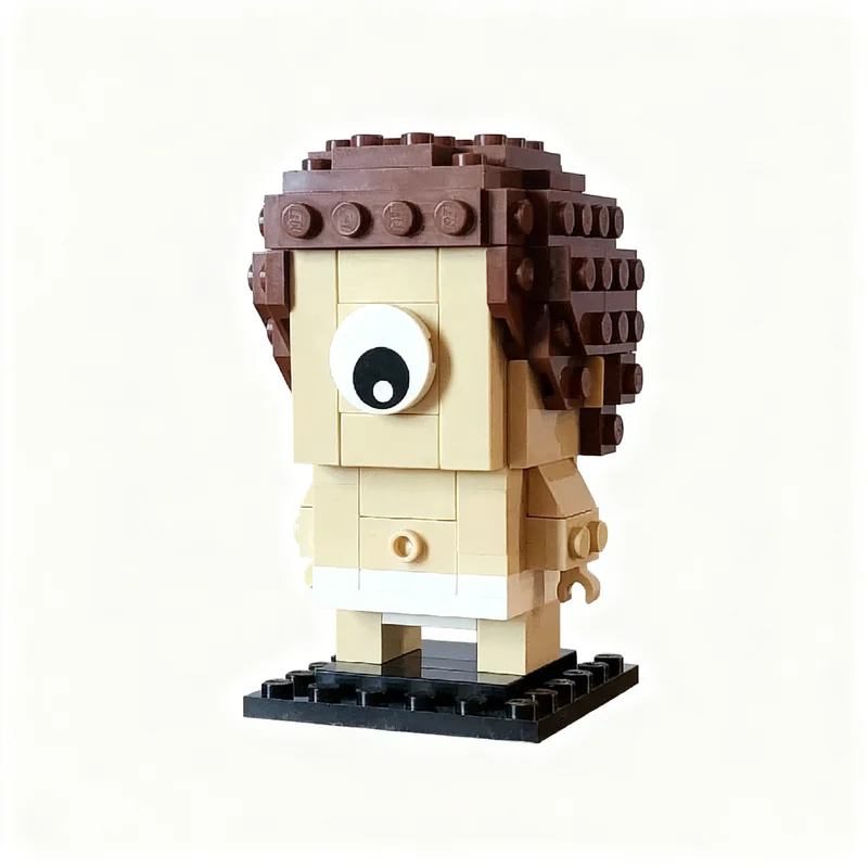 137pcs MOC Sy Clops Garbage Pail BricKidz Brickheadz Model Building Blocks Toy Architecture Idea Education Festival Gifts