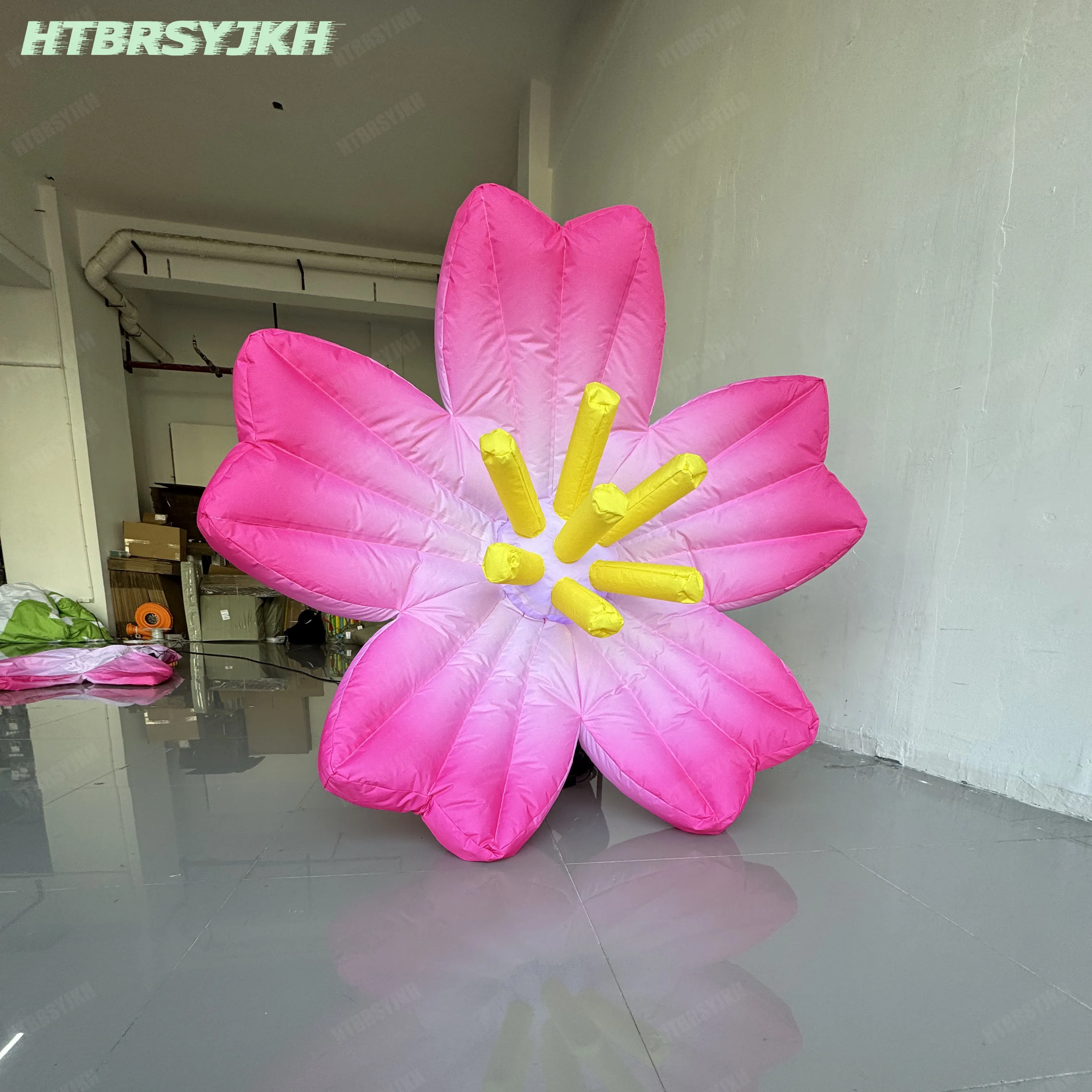 رخيصة نفخ زهرة ملهى ليلي الديكور الدعائم مع تغيير لون الصمام ضوء نادي الحدث الإعلان الدعائم المرحلة ديكور #2